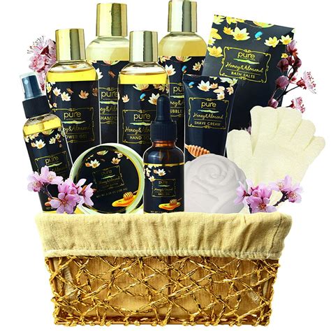 Now $ 1999. $39.99. Spa Luxetique Gift Box for Women With 3 Pcs Honey Lemon Bath Set Body Care Sets Holiday Valentine's Day Gifts. Free shipping, arrives in 3+ days. Now $ 3299. $59.99. Spa Gift Set for Women 8 Pcs Bath Basket Lavender Dream Gifts, Beauty Holiday Valentine's Day Gift set for Her. 1. Free shipping, arrives in 3+ days.